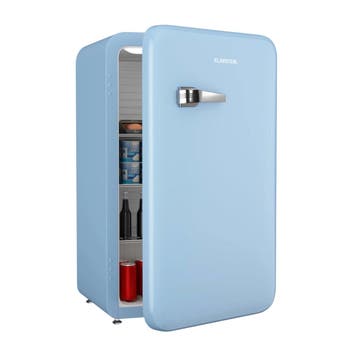 Audrey Retro Koelkast Koeler Drankenkoelkast 90L Blauw, Zonder vriesvak, Refurbished, Ophalen of Verzenden, 45 tot 60 cm