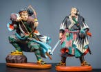 Beeldje - Twee Samurai beelden: Mase Chudayu en Samurai, Antiek en Kunst