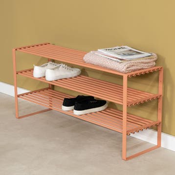 Spinder Design Rex SR2 100cm dubbel schoenenrek - clay terra, Huis en Inrichting, Kasten | Schoenenkasten, Verzenden, Nieuw