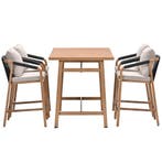 Garden Impressions Tarera bar tuinset 5-delig - light teak, Verzenden, Nieuw