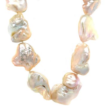 Parel collier met gouden sluiting 14 krt, Ophalen of Verzenden, Nieuw
