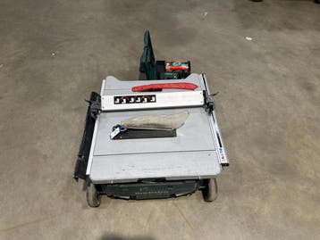 Metabo TS 36 LTX BL254 Accu-tafelzaag met onderstel, Ophalen of Verzenden, Gebruikt