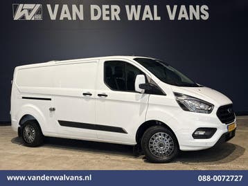 Ford Transit Custom | 2.0 TDCI 130pk L2H1 Euro6 Airco |, Gebruikt, Euro 6, Wit, Dealer onderhouden