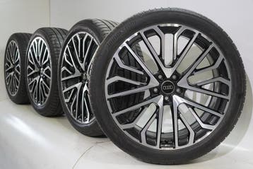Audi Q5 8MA 21 inch velgen Bridgestone Zomerbanden Origineel, Gebruikt, Velg(en), Zomerbanden, 21 inch