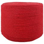 vidaXL Touw Rood 0,4 x 0,4 x 50000 cm Katoen, Verzenden, Nieuw