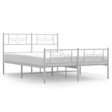 Logeerbed 140x200 Metaal - 53% Korting | Tweedekansje, Wit, Tijdloos, 200 cm, Metaal