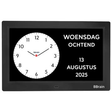 BBrain Analoge Dementieklok met WiFi – Herinneringen & Dagst, Ophalen of Verzenden, Nieuw