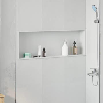 vidaXL Douche Niche Wit 90 x 30 x 9,5 cm Roestvrij staal, Verzenden, Nieuw