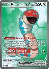 Orthworm EX 162/142 Stellar Crown, Hobby en Vrije tijd, Verzamelkaartspellen | Pokémon, Losse kaart, Nieuw, Foil, Ophalen of Verzenden