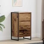 vidaXL Dressoir met lade Oud Hout 42 x 36 x 75.5 cm Bewerkt, Huis en Inrichting, Verzenden, Nieuw, Overige houtsoorten, Minder dan 50 cm