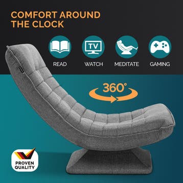 Relax Lounger Aberdeen Stof Grijs (Ligbed - Lounge), Verzenden, Nieuw