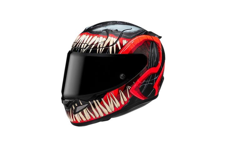 HJC RPHA 12 Venom 3 Marvel Zwart Wit Rood Integraalhelm, Motoren, Kleding | Motorhelmen, Integraalhelm, Heren, XXL, Nieuw met kaartje