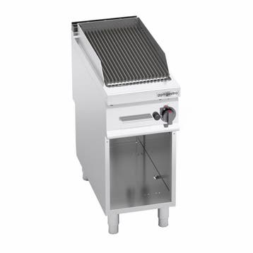 GGM Gastro | Gas lavasteengrill - 9,0kW - 0,4x0,9m - |, Verzenden