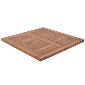 Tafelblad teakhout vierkant 70 x 70 cm en 3 cm dik - teak, Tuin en Terras, Tuintafels, Ophalen of Verzenden, Nieuw, Vierkant, Teakhout