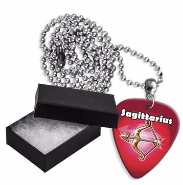 Boogschutter plectrum ketting, sleutelhanger of oorbellen, Ophalen of Verzenden, Nieuw