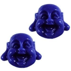 2 x Buddha Kraal Resin 12 mm Darkblue (Religie bedels), Ophalen of Verzenden, Nieuw, Kraal