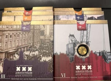 Twee Eeuwen Amsterdam Goudcollectie 2008 met Het gouden, Postzegels en Munten, Munten | Nederland, Verzenden, Koningin Beatrix