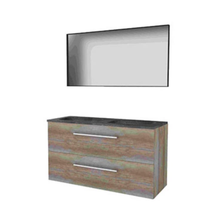 Basic-Line Framed 46 Badkamermeubelset - 120 x 46 cm - Met, Huis en Inrichting, Badkamer | Badkamermeubels, Ophalen of Verzenden