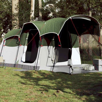 vidaXL Tunneltent 8-persoons waterdicht groen, Caravans en Kamperen, Verzenden, Nieuw, Tot en met 2