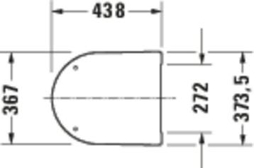 Duravit Me by starck WC-zitting - 43.8x37.4x4cm - compact -, Ophalen of Verzenden, Zo goed als nieuw
