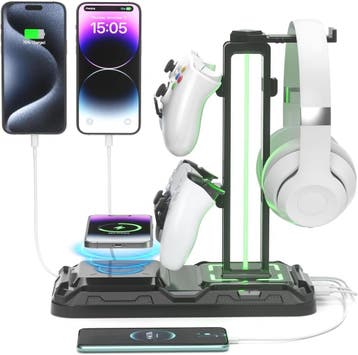 Gaming Headset Standaard - Draadloos Opladen | 33% Korting, Ophalen of Verzenden, Zo goed als nieuw