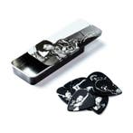 Jimi Hendrix Silver Portrait opbergblikje + plectrums heavy, Verzamelen, Ophalen of Verzenden, Nieuw, Gebruiksvoorwerp