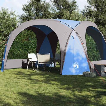 vidaXL Partytent waterdicht blauw, Verzenden, Nieuw, Tot en met 2