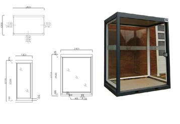 Smoking Space Abri wachtruimte (rookabri) TS-400, Zakelijke goederen, Verzenden