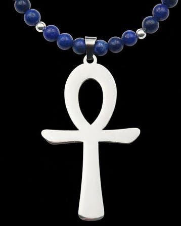 Lapis lazuli - Halsketting talisman uit het Egyptische