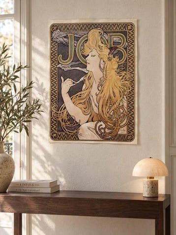 Alphonse Mucha (after) - JOB – Elegante manifesto, Antiek en Kunst