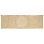vidaXL Vloerkleden Wit 80 x 250 cm Jute, Verzenden, Nieuw, Wit