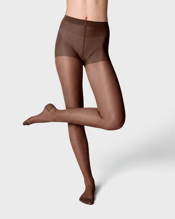 HEMA Panty light support 40 denier glans bruin 2+2 gratis, Verzenden, Nieuw