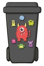 Containerstickers, Klikostickers, stickers afvalcontainers, Nieuw
