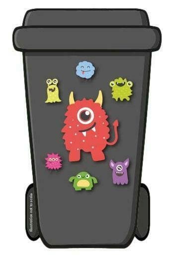 Containerstickers, Klikostickers, stickers afvalcontainers, Nieuw