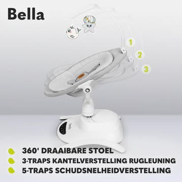 Lionelo Bella Wipstoel 3in1 – Elektrisch 360° Draaibare, Ophalen of Verzenden, Zo goed als nieuw