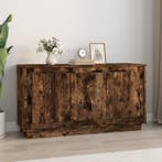 vidaXL Dressoir 102x35x55 cm bewerkt hout gerookt, 100 tot 150 cm, Verzenden, Nieuw, 25 tot 50 cm