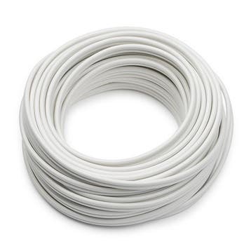 Tweelingsnoer | 2 x 0.75 mm² | 10 meter (Wit), Verzenden, Nieuw