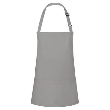 GGM Gastro | (6 stuks) KARLOWSKY | Slabbenschort Kort Basic, Verzenden, Nieuw, Grijs, Schort