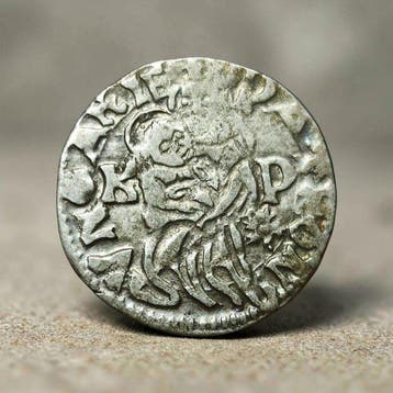 Hongarije, middeleeuws. Matthias Corvinus 1458-1490. Denar