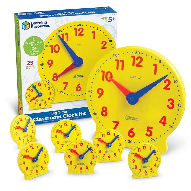 Big time klassenset instructie + kleine klokjes (25 delig), Kinderen en Baby's, Speelgoed | Educatief en Creatief, Ophalen of Verzenden