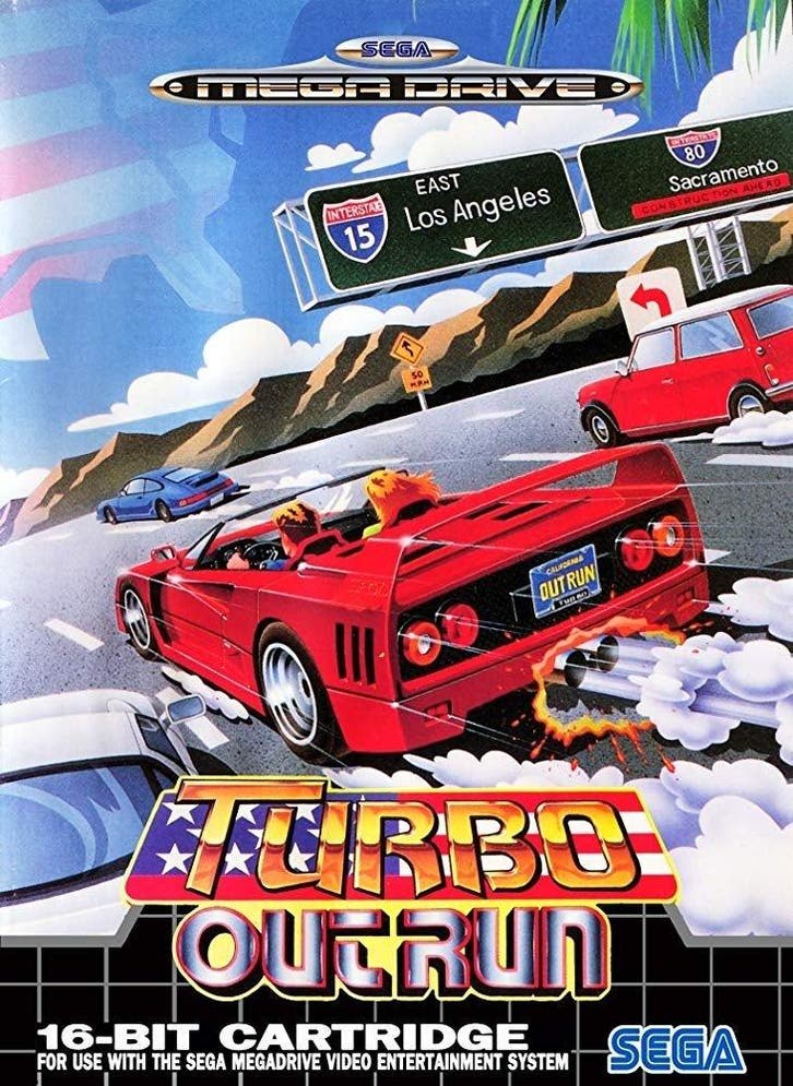 Turbo outrun - Sega Mega Drive, Spelcomputers en Games, Games | Sega, Verzenden