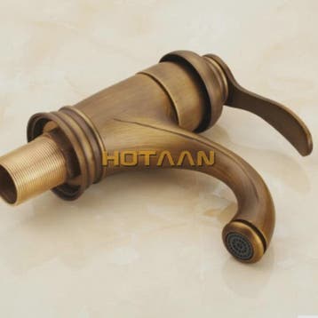 Klassieke Antiek Messing Kranen Set - Wastafelkraan met Land, Verzenden, Nieuw