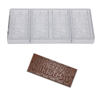 Chocolademal Chocolate World Tablet Merry Christmas (4x), Verzenden, Nieuw