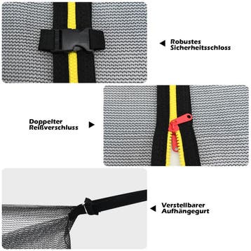 2dekans | Coast Veiligheidsnet voor Trampoline Ø487 cm x 180, Ophalen of Verzenden, Zo goed als nieuw