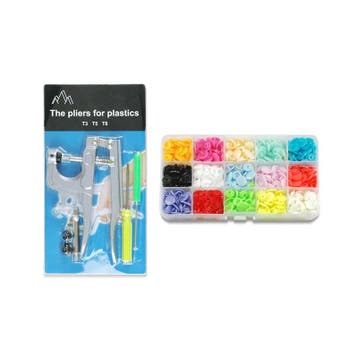 T5 Plastic Gekleurde Drukknopen 12mm Set Drukknoop Installer, Verzenden, Nieuw