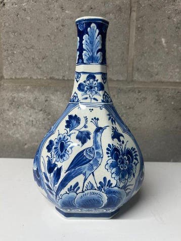 De Porceleyne Fles, Delft - Vaas - Keramiek - Delft blauwe, Antiek en Kunst