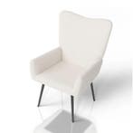 Oorfauteuil / Relaxfauteuil Odense - Beige - Bouclé Stof, Huis en Inrichting, Fauteuils, Verzenden, Nieuw