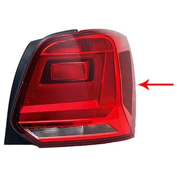 Volkswagen Polo 2014-2017 Achterlicht Rechts Donker, Verzenden, Nieuw
