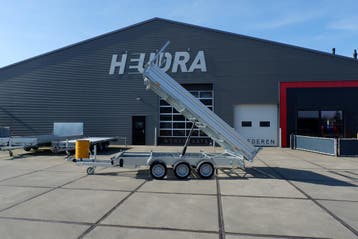 Humbaur driezijdige elektrische kipper 3500kg 410x210cm, Nieuw