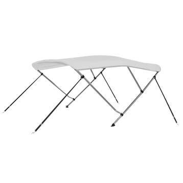 vidaXL Biminitop 3-boogs 183x180x137 cm wit, Verzenden, Nieuw